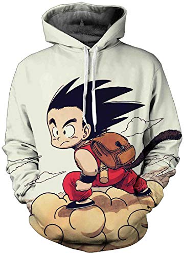 FLYCHEN Sudadera con Capucha para Hombre con 3D Digital Impreso Men's Hoodie Hip Hop - Bolsa - M