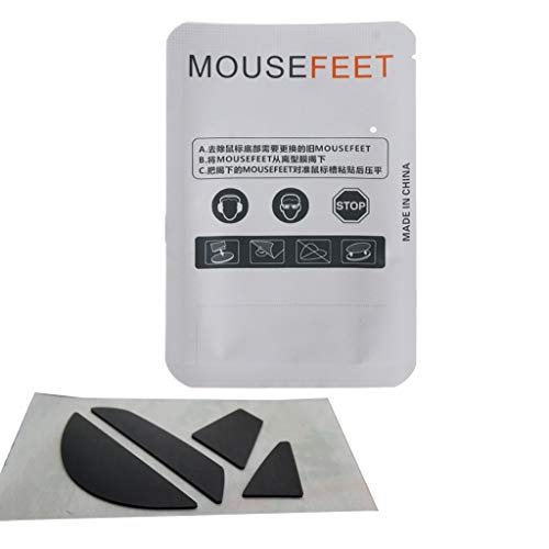 Folewr 1 juegos/paquete reemplazar los pies del ratón patín compatible con Razer Basilisk X HyperSpeed Mouse se desliza curva borde del ratón pies g pro