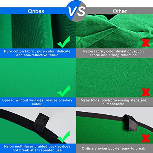 Fondo de Pantalla Verde,Chromakey Fondo de Pantalla Verde,Plegable Pantalla de Fondo,Verde Fondo Plegable Reversible,Chroma Key Portátil,Fondo de Pantalla Verde,Fondo de Pantalla Verde (Verde)