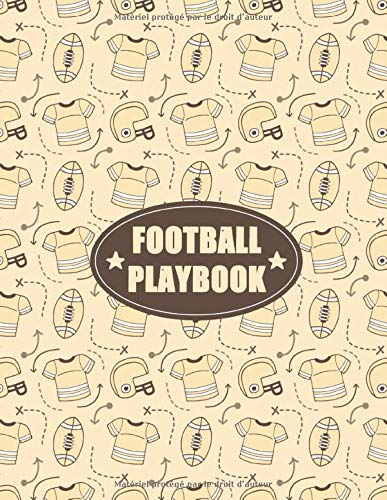 Football Playbook: Carnet de Coach de Football Américain | 102 pages,  21,6 cm x 27,9 cm | Idée de cadeau pour ton coach de foot américain
