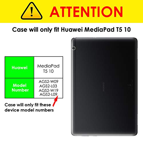 Forefront Cases Funda para Huawei Mediapad T5 10, Cover Estuche Protector con Cierre Magnético para Huawei Mediapad T5 10 Pulgadas 2018, Azul Real