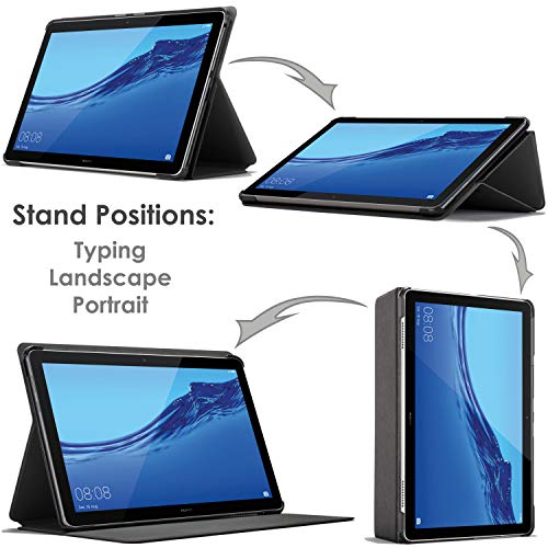 Forefront Cases Funda para Huawei Mediapad T5 10, Cover Estuche Protector con Cierre Magnético para Huawei Mediapad T5 10 Pulgadas 2018, Oro