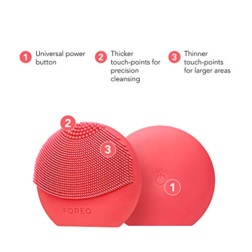 FOREO LUNA Play Plus 2,Dispositivo de limpieza facial para todo tipo de pieles, Peach of Cake