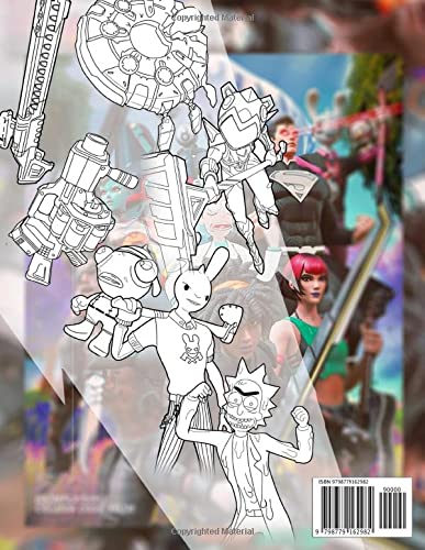 Fort-nite Coloring Book: Unique Coloring Pages for Adults and Kids , Great Gift For Fort-nite Fans , chapter 2 season 7 INVASION colouring book , A Great Way For Boosting Creativity
