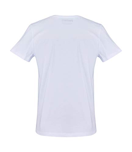 Fortnite Camiseta Mangas Cortas para Hombres (L, Blanco)