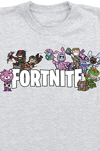 Fortnite Camiseta para Niños (16 años, Gris)