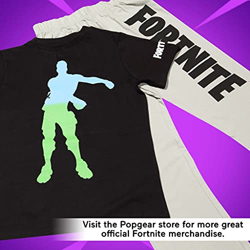 Fortnite El Hilo Dental Ombre Emote Chicos Larga Pijamas Set Negro/Gris Brezo 134