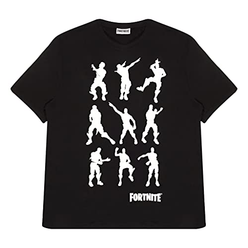Fortnite emotes Baile Camiseta para Hombre Negro 2XL