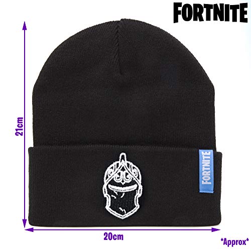 Fortnite Gorro Invierno Para Niños Con Diseño Black Knight, Ropa Para Fans de Videojuegos, Merchandising Oficial Fornite Battle Royale, Regalos Para Niños Niñas Adolescentes