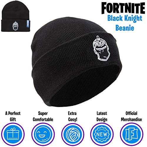 Fortnite Gorro Invierno Para Niños Con Diseño Black Knight, Ropa Para Fans de Videojuegos, Merchandising Oficial Fornite Battle Royale, Regalos Para Niños Niñas Adolescentes