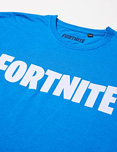 Fortnite Logo Camiseta, Blue, 14-16 Years para Niños