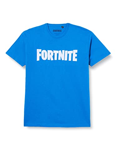 Fortnite Logo Camiseta, Blue, 14-16 Years para Niños