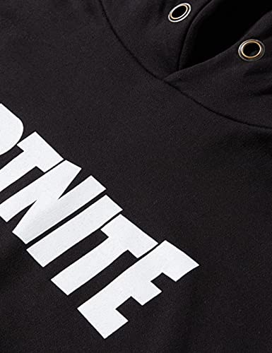 Fortnite Logo Sudadera con Capucha, Black, 14-16 Years para Niños