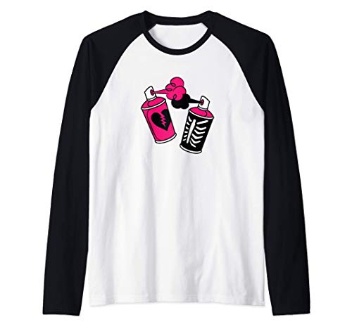 Fortnite Spray Cans Camiseta Manga Raglan