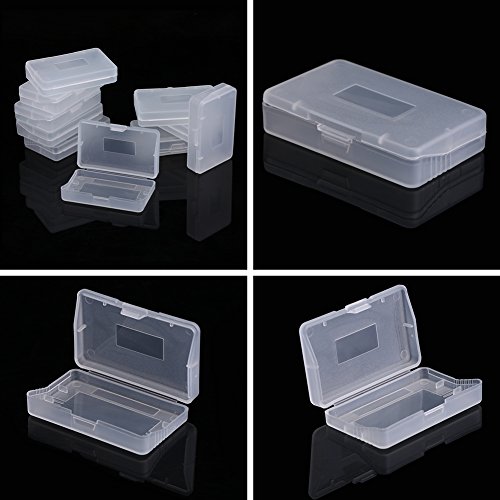 Fosa 10pcs Transparent Anti Dust Cover Cartridge Game Case Box for Nintendo Game Boy Advance GBA