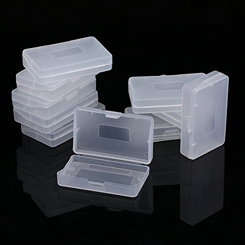Fosa 10pcs Transparent Anti Dust Cover Cartridge Game Case Box for Nintendo Game Boy Advance GBA