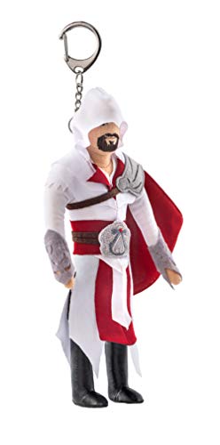 FragStore Assassins Creed Keychain – Ezio Auditore Plush Action Figure 8" – Assassin Creed Brotherhood Merchandise Collectibles Origins Figures Estatua – Merch Assessories Toy de Multicolor Poliéster