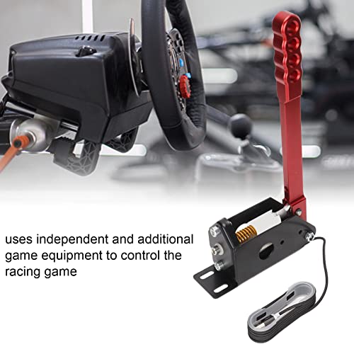 Freno de Mano USB, Juego de Carreras Profesional Ligero Freno de Mano Realista Aleación de Aluminio Universal con Abrazadera para G27 para T500