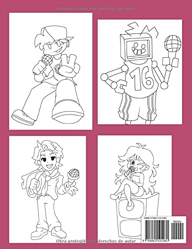 Friday Night Funkin Libro de Colorear: Un fantástico libro para colorear para que adultos y niños se relajen y alivien el estrés