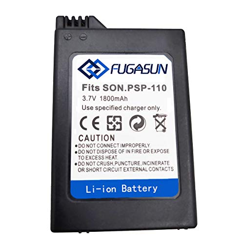 FUGASUN 1 Piezas 1800 mAH batería PSP-110 batería PSP 110 con Cargador de batería para Playstation PSP1000 1000G1 1004 1006