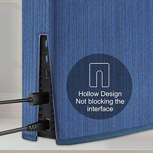 Funda Antipolvo para PS5,Funda Protectora para Sony Playstation 5,Antiarañazos Impermeable a Prueba de Polvo,Accesorios PS5 (Azul)