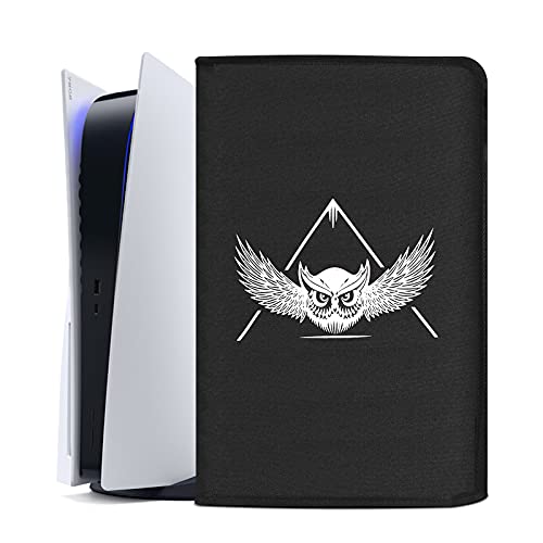 Funda Antipolvo para PS5,Funda Protectora para Sony Playstation 5,Antiarañazos Impermeable a Prueba de Polvo,Accesorios PS5 (Búho Negro)