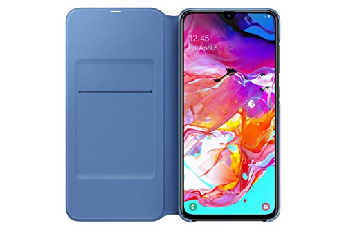 Funda billetera Samsung para Samsung Galaxy A70, Funda protectora plegable con funda para smartphone - Duradera con ranura para tarjeta para guardar sus tarjetas de crédito - Negro