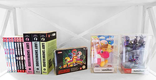 funda de protección amiibo 5x protectora para pequeños amiibos como Zelda Toon Link Twilight Princesa Kirby Super Mario Smash Bros Lana Yoshi 0.5 mm Espesor CLARO DE CRISTAL