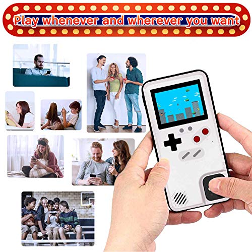 Funda de Teléfono para Juegos para iPhone,LucBuy Cubierta Protectora Estuche con 36 Juegos,Pantalla a Color,Estuche de Videojuegos a Prueba de Golpes para iPhone X/Xs/MAX/XR/6s/7/8P/11/12 Pro/Max/Mini