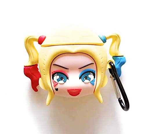 Funda para Air Pods: Harley Quinn de silicona a prueba de golpes y funda Fashion para AirPods (AirPods 1 y 2) (Harley Quinn)