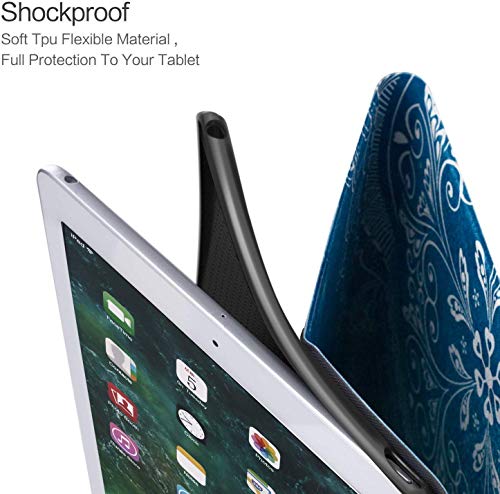 Funda para iPad (24.638, modelo 2018/2017, 6.a / 5.a generación) Funda inteligente ultradelgada y ligera, fútbol, ​​tácticas de estrategia para el campo de juego Zona final Touchdown Sports Compe, fun