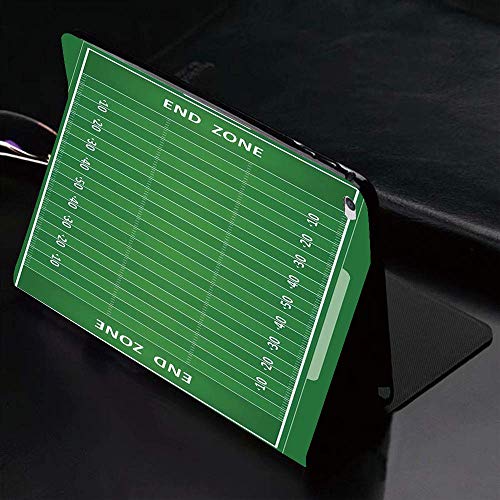 Funda para iPad (24.638, modelo 2018/2017, 6.a / 5.a generación) Funda inteligente ultradelgada y ligera, fútbol, ​​tácticas de estrategia para el campo de juego Zona final Touchdown Sports Compe, fun
