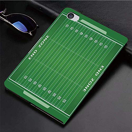 Funda para iPad (24.638, modelo 2018/2017, 6.a / 5.a generación) Funda inteligente ultradelgada y ligera, fútbol, ​​tácticas de estrategia para el campo de juego Zona final Touchdown Sports Compe, fun