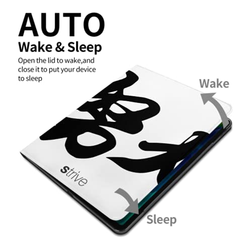 Funda para iPad Air 4ta generación de traducción de caligrafía China Strive Rightside Chinese Fit Funda para iPad Air 4 (10,9 Pulgadas, 2020) / Apta para iPad Pro 11"2018 con portalápices, Soporte t