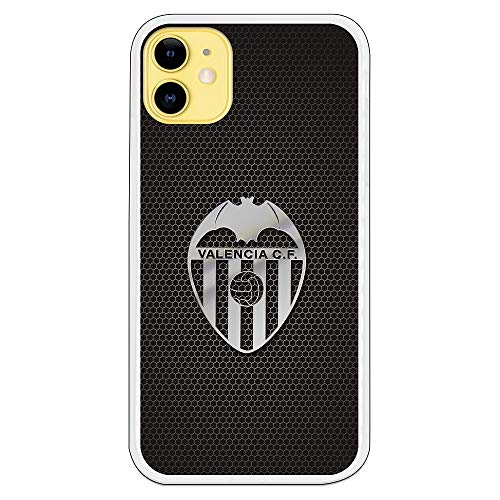 Funda para iPhone 11 del Valencia para Proteger tu móvil. Carcasa para Apple de Silicona Flexible con Licencia Oficial de Valencia CF.
