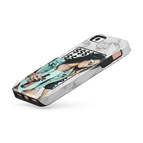 Funda Para iPhone 5 & 5s & SE Sexy Model Girl Babe Marble Tumblr Swag Hipster Dope Trill, Resistente a los Golpes, Carcasa Dura de PC de 2 Capas + Funda Protectora de Diseño Híbrido de TPU