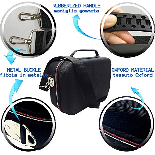 Funda para Nintendo Switch Deluxe protectora Gran Capacidad para Todos los Accesorios Originales, Estuche Rígida de Viaje con Correa para el hombro
