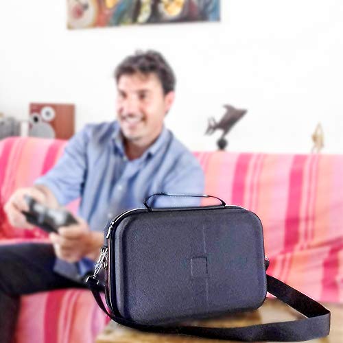 Funda para Nintendo Switch Deluxe protectora Gran Capacidad para Todos los Accesorios Originales, Estuche Rígida de Viaje con Correa para el hombro