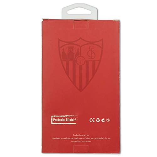 Funda para Samsung Galaxy Note 10 Oficial del Sevilla FC sobre Fondo Retro para Proteger tu móvil. Carcasa para Samsung de Silicona Flexible con Licencia Oficial de Sevilla FC.