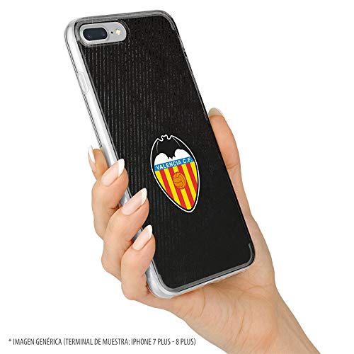 Funda para Samsung Galaxy S20 Ultra Oficial del Valencia CF Valencia Franjas Negras para Proteger tu móvil. Carcasa para Samsung de Silicona Flexible con Licencia Oficial del Valencia CF.