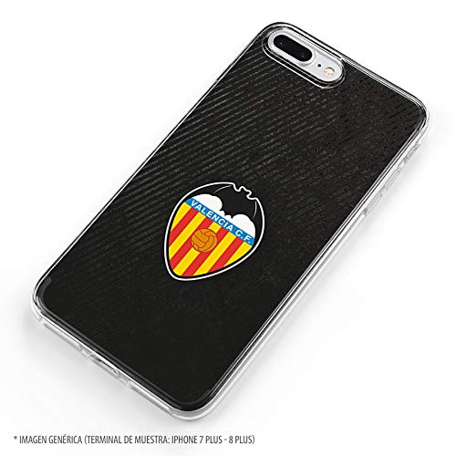 Funda para Samsung Galaxy S20 Ultra Oficial del Valencia CF Valencia Franjas Negras para Proteger tu móvil. Carcasa para Samsung de Silicona Flexible con Licencia Oficial del Valencia CF.