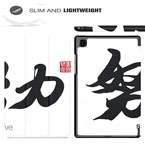 Funda para Tableta A7 Traducción de caligrafía China Strive Rightside Funda China para Samsung Galaxy Tab A7 10,4 Pulgadas 2020 Funda Protectora de liberación para Galaxy A7 Funda para Tableta Funda
