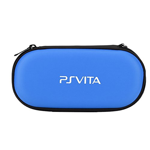 Funda Protectora Dura Funda de Transporte Bolsa de Viaje para Sony PS Vita, Bolsa de Viaje para Playstation Vita a Prueba de Golpes, Funda de Transporte Bolsa organizadora de Viaje portátil(Azul)