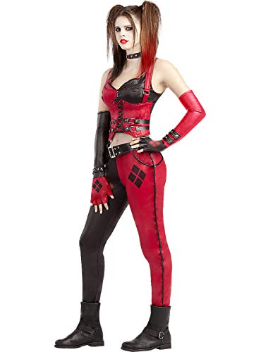 Funidelia | Disfraz de Harley Quinn - Arkham City Oficial para Mujer Talla S ▶ Superhéroes, DC Comics, Suicide Squad, Villanos - Color: Negro - Licencia: 100% Oficial