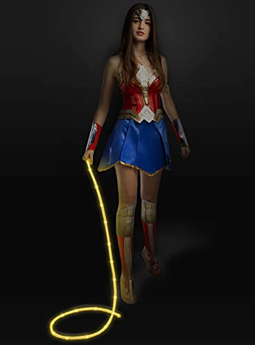 Funidelia | Disfraz de Wonder Woman Oficial para Mujer Talla XL ▶ Mujer Maravilla, Superhéroes, DC Comics, Liga de la Justicia - Color: Multicolor - Licencia: 100% Oficial