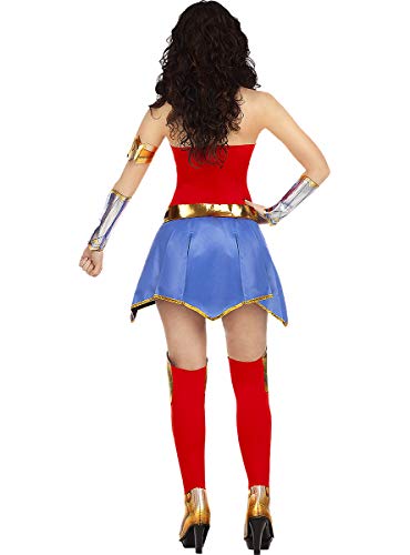 Funidelia | Disfraz de Wonder Woman Oficial para Mujer Talla XL ▶ Mujer Maravilla, Superhéroes, DC Comics, Liga de la Justicia - Color: Multicolor - Licencia: 100% Oficial