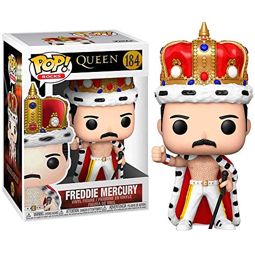 Funko 50149 Pop Rocks: Freddie Mercury King Collectible Toy, Multicolour