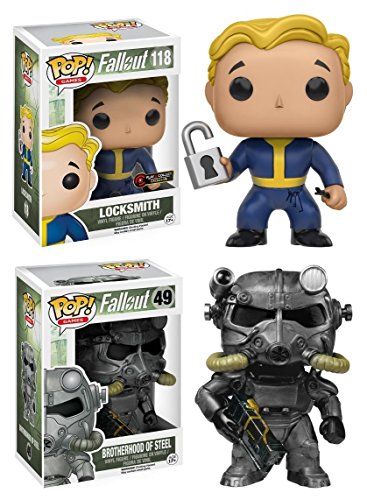 Funko POP! Fallout: Locksmith + Brotherhood Of Steel - Video Game Vinyl Figure Set NEW
