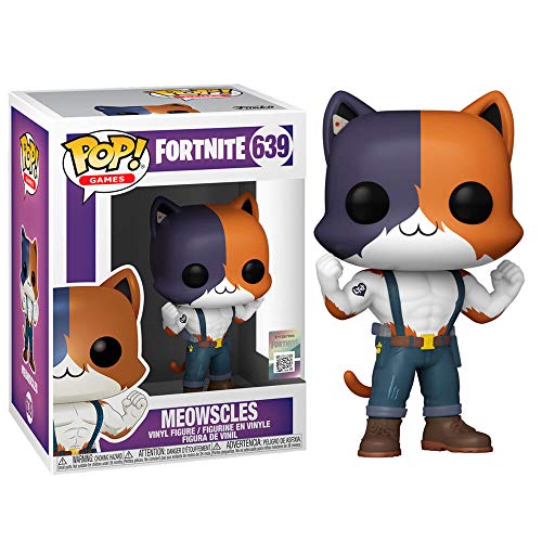 Funko- Pop Games Fortnite Meowscles Figura Coleccionable de Vinilo, Multicolor (52971)