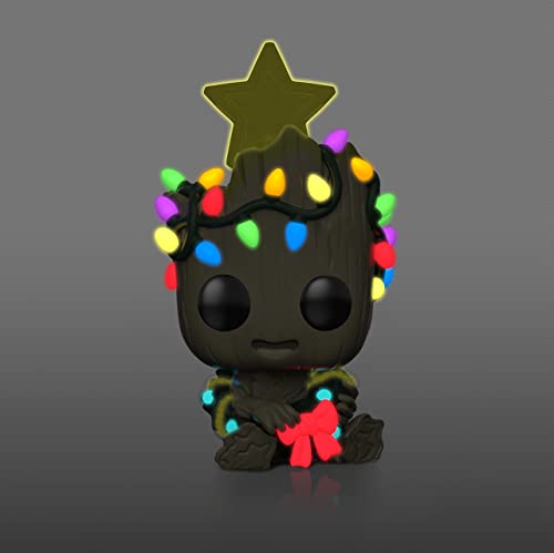 Funko POP! Marvel Holiday Groot with Lights (Glow in the Dark), Exclusive